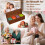 Wood Tea Bag Storage Box, 4-Compartment Organizer for Tea and More 5