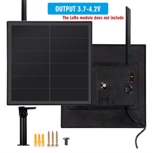 Solar Panels Support Meshtastic Communication Solar Lora Nodes Support RAK4631 Heltec V3 Type-C 3.7V Output