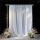 10FT White Backdrop Curtain Photo Stage Backdrop 2 Panels Curtains Drapes 3
