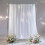 10FT White Backdrop Curtain Photo Stage Backdrop 2 Panels Curtains Drapes 1