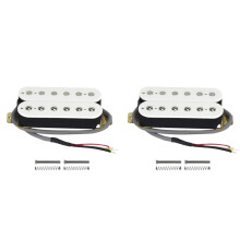 2X Electric Guitar Humbucker Pickups Neck Alnico V Pickup White