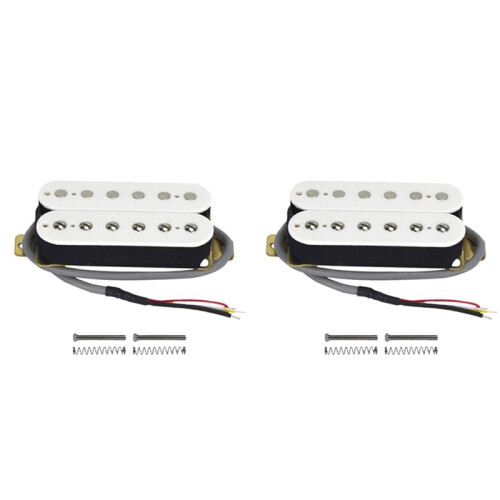 2X Elgitarr Humbucker Pickuper Hals Alnico V Pickup Vit