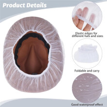 10pcs Cowboy Hat Rain Covers Plastic Hat Waterproof Cover for Dust Unisex Travel Cowboy Hat Storage