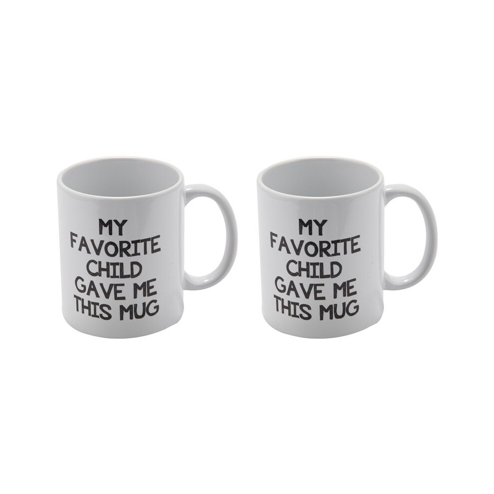 Wella Elements 2X My Favorite Child Gave Me This Funny Coffee Mug - Best Mom & Dad Christmas Gifts Gag Xmas Present Idea From Daughter