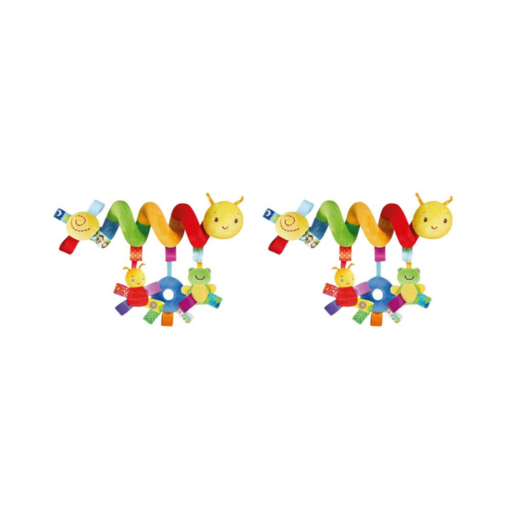 2X Cute Activity Spiral Crib Stroller Car Travel Hanging Toys Baby Rattles Toy 4712445944806