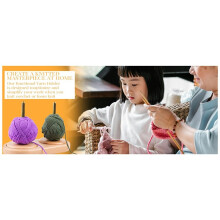 Dual-Axis Wood Yarn Holder with Twirling Mechanism Wooden Yarn Thread Holder Knitting & Sewing Supplies