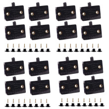 Interruptor de Puerta de Gabinete de 16 Piezas, Cajones de Interruptor de LáMpara de Gabinete Que Se Abren en la Puerta Cerrada Aplicable una 12V 24V