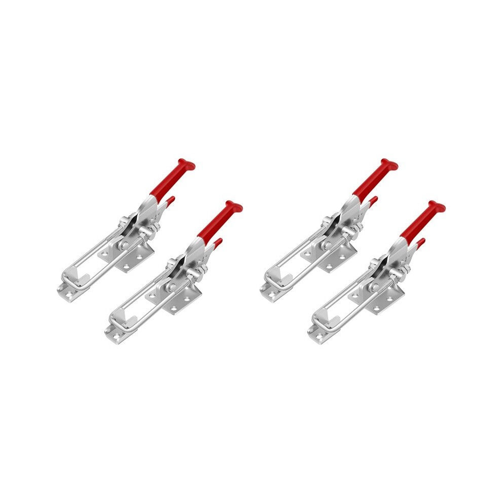 4 Pack Toggle Clamp, Heavy Duty Latches, 2000Lbs Holding Capacity Adjustable Lock, Smoker Clamps 4713799142146