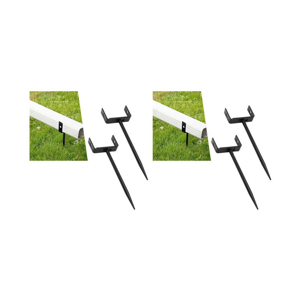 Rainwater Downspout Bracket - Heavy-Duty Adjustable Size, Rust-Proof Anchor For Pipe Support, Easy Installation (4 Pack) 4711433668731