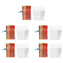 500Pcs 16Oz Drink Pouches for Adults - Drink Pouches with Straws X100 - Resealable Smoothie Pouches
