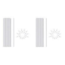 Plant Stakes, Plant Sticks 40PCS Acrylic Clear Plant Support Stakes, 16 Inches Garden Single Stem Stakes for Indoor