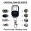 433MHz Universal Garage Door Remote Control Four-Button Code Copying Remote Control for Gate Barrier Roller Door Black 6