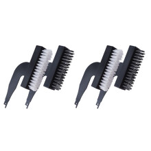 2X Wire Brush Paint Metal Cleaner for Cleaning Paint Dirt Nylon or Steel Brush Works with Electric Reciprocating Saw