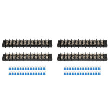 4 Stuks 12 Circuits 12 Posities Aansluitblok 20-30A 200-450V Dubbele Rij Schroefklemmen Strip