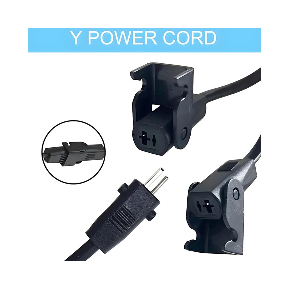 Universal 1.5M 2 Pin Splitter Lead Y Power Cable For Electric Recliner And Lift Chairs, 2 Motors To 1 Power Supply 6033075606529