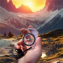 Guiding Tools Transparent Plastic Compass Map Ruler for Hiking Camping Survival Outdoor Multifunctional Equipment