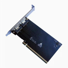 PCIE X16 auf 2-Port SFF-8654 8i X8 Externe Grafikkarte EGPU-Adapterkarte mit Blende in Voller Höhe für GPU-Grafikdock