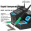 Display Soldering Station 200W Rapid Heating Dual Workstations for C210 C115 Handles EU PLUG 5