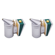2X LED Beekeeping Smoker Keychain Bee Gift Bees Smoker Keyring Beekeeping Souvenir Plastic Smoker Keyring Bee