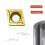 10 Pcs CCMT060204 Turning Inserts,CCMT Insert Insert Mutilayer Coated Lathe Replacement Inserts for Lathe Turning Tool 1