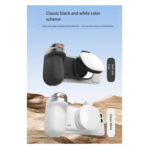 Bastão de Selfie Magnético  para Celular, Portátil, com Luz LED e Design Ergonômico. B