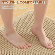 Bath Mat 43x61cm, Extra Soft Absorbent Bathroom Rugs, Non Slip Machine Washable Quick Dry Bath Rugs