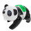 Jouet Panda Noir Interaction Musicale Et LED 1