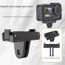 For OSMO Action 5 Pro 4 3 Camera Magnetic Fork Adapter Quick Release Adapter Extension Mount Base Accessory