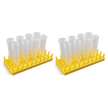 16Pcs 50Ml Large Floral Tubes with Rack Holder for Milkweed Leaf, Stem and Flower Cutting