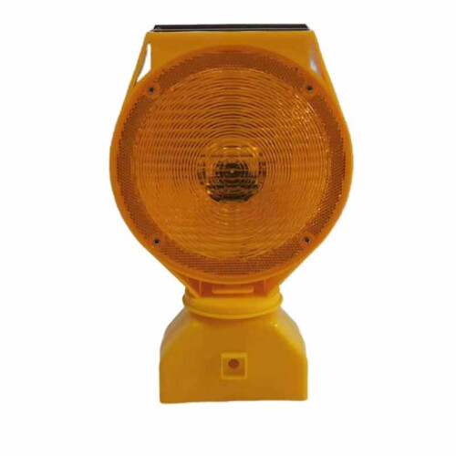 Solar Powered LED Light with Dual-Sided Visibility and Photocell Technology Red 2