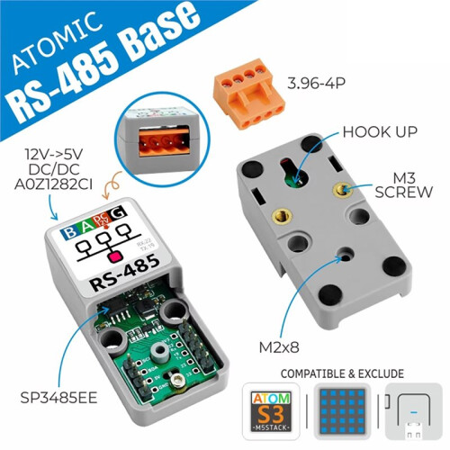 New for M5Stack  RS485 Base TTL-RS485 Converter 1