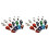 30Pcs Guitar Picks Humb Finger Picks Metal + Plastic 1