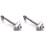 2X 793802B000 793902B000 Front Door Hinge Stop Check Strap Limitery for  Santa Fe 2005-2012 Front 1
