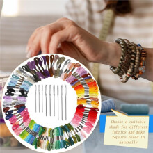 Kits de Couture Champignon, Kit de Couture pour Tricot et Patchs, Fil Speedweave pour Repriser, avec 100 Couleurs de Fil pour Loisirs Créatifs