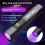 USB Rechargeable UV Light Flashlight for Banknote Verification, Anti-Counterfeiting Jade Wood'S Lamp and Cat Ringworm 4