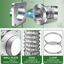Magnetic Dryer Vent Coupling-Quick Connection and Installation Dryer Magnetic Vent Connector Dryer Vent Connector Kit