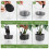 Conjunto de 3 Vasos de Plantas de 6/5/4 Polegadas, Vasos Autoirrigáveis com Reservatório e Corda de Algodão Absorvente. 2