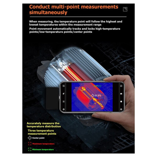 Câmera Termográfica ST160 Type-C de Super Resolução 256x192 para IOS e para Android 1