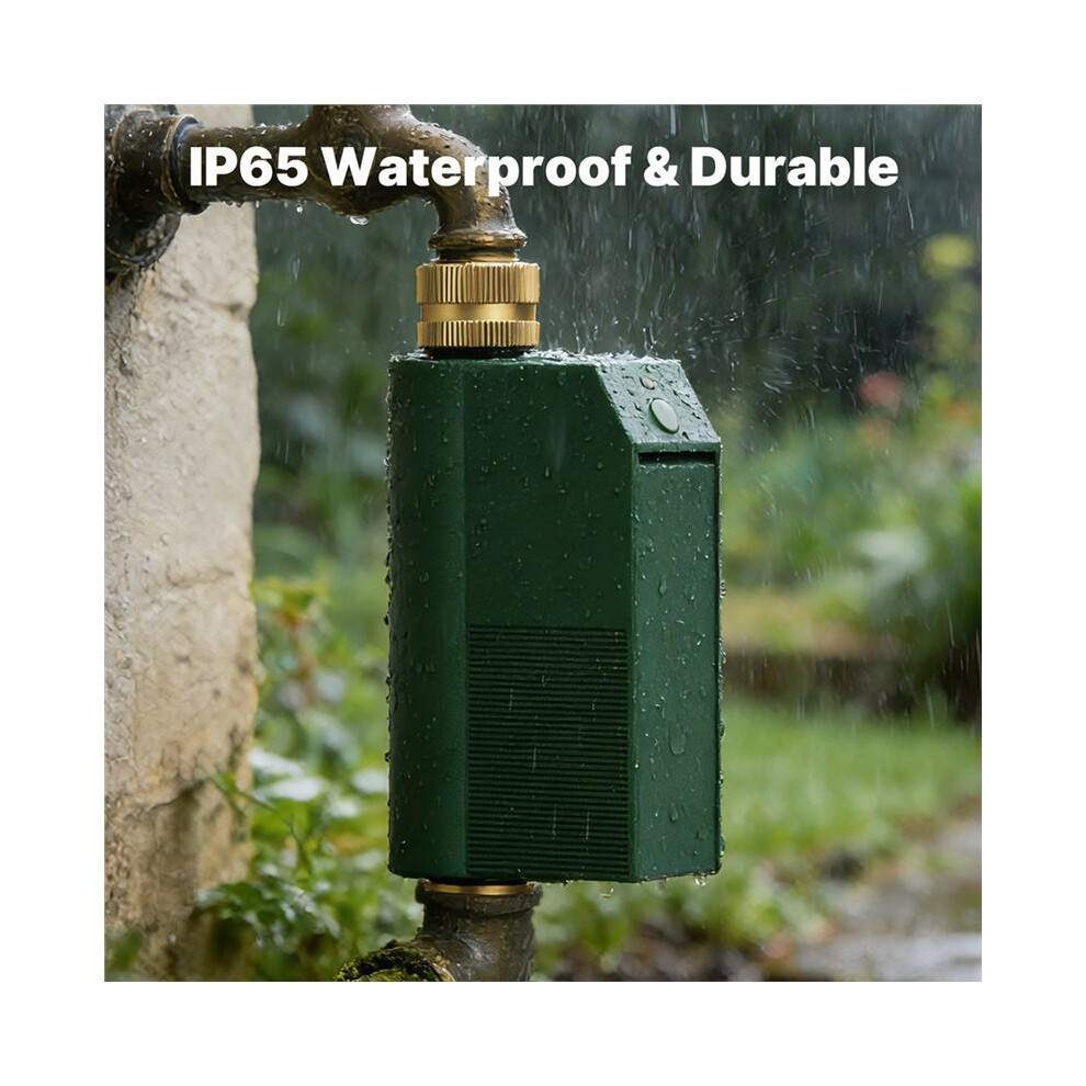 Tuya Wifi Water Timer Valve Controller Brass Inlet Outlet Ip65 Waterproof App Voice Control Water Timer Uk 4714019445405