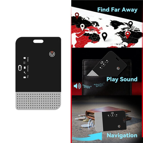 Dual-System Anti-Loss Device for IOS and Android Key Wallet and Luggage Tracking Card GPS Tracker