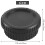 Black Plastic Camera Body Cover + Rear Lens Cap for  Digital SLR 6