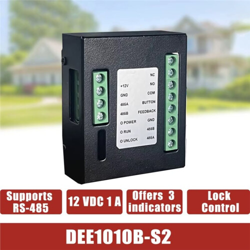 New DEE1010B-S2 -485 Port for VTO Support Door Status Detection Exit Lock Control Access Control Extension Module 1