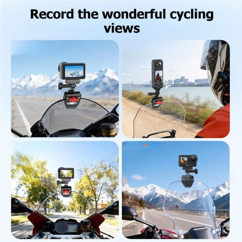 Action Camera Clip Bracket Motorcycle Windshield Clamp Mount Holder for    Action Camera Accessories 2