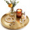 Decorative Gold Round Tray for Coffee Table, Vanity, and Home Décor Organization 2