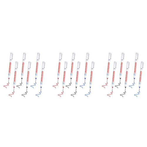18Pcs Long  Deep Hole  Multifunction Long Nosed  Deep Drill Hole Carpenter Mark Waterproof  Pen