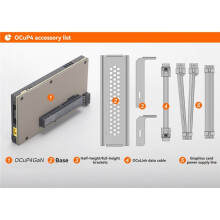 OCuP4GaN OCuLink Docking Station ReDriver Chip PCIE 4.0 X4 NVME/OCuLink Adapter Laptop PC External Card
