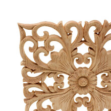 3X Wooden Decal Supply European-Style Applique Real Wood Carving Accessories and Retail.Woodcarving