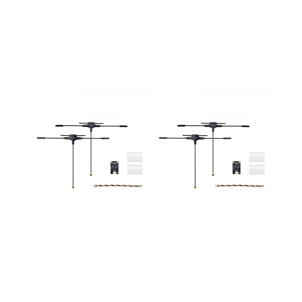 2X Gemini 2.4G/915Mhz Dual Elrs Diversity Receiver 100Mw Ipex-1 Connector For Fpv Rc Long Range Drone Quadcopter Black 4713939292304