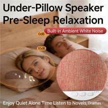 Altavoz para Dormir Debajo de la Almohada 5.4 con Temporizador, Ruido , Audio Estéreo HiFi, Barra de Sonido Ultradelgada para Debajo