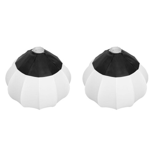2pcs 65cm Lantern Softbox Light Modulator for Bowens Interface Ideal for Live Broadcasting & Video Recording